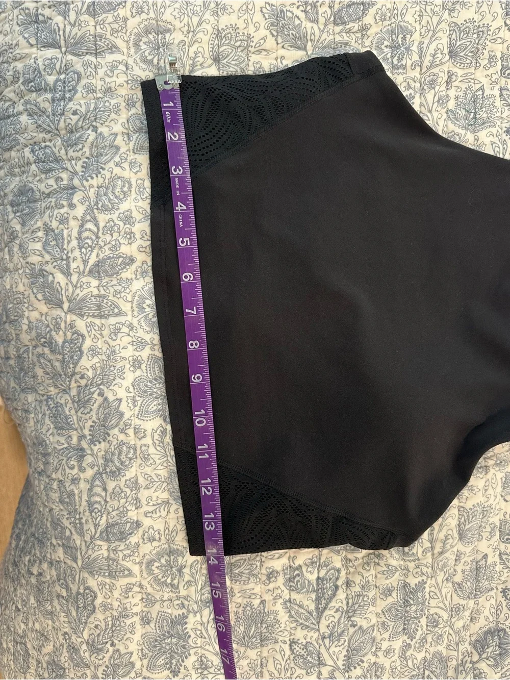Athleta High Neck Black Athletic Crop Tank/Sports Bra - Picture 4 of 5